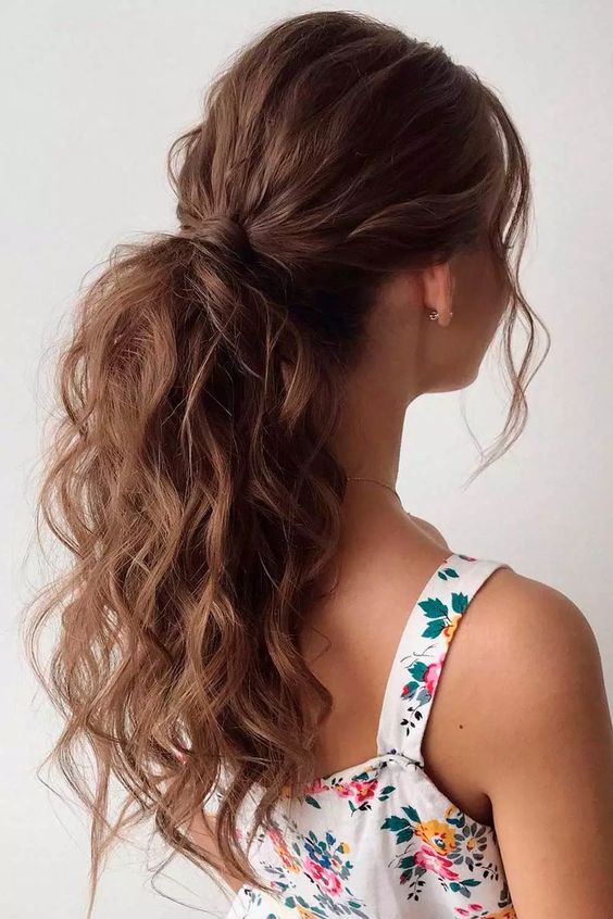 Messy Low Ponytail