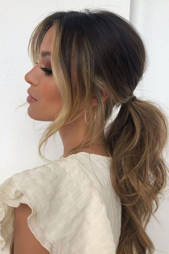 Messy Low Ponytail