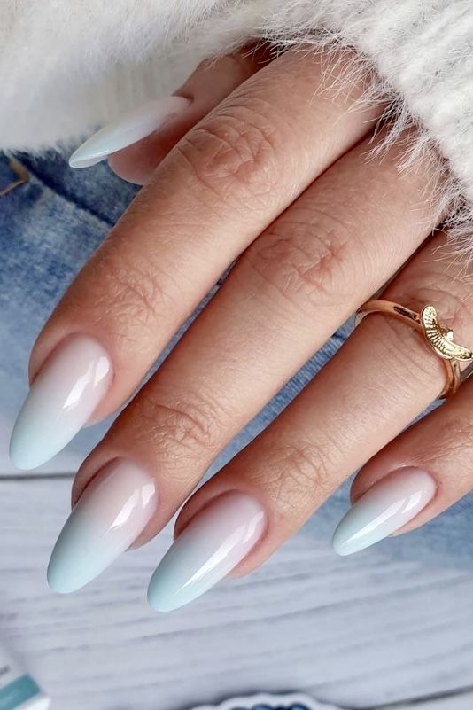Milky Blue Ombre