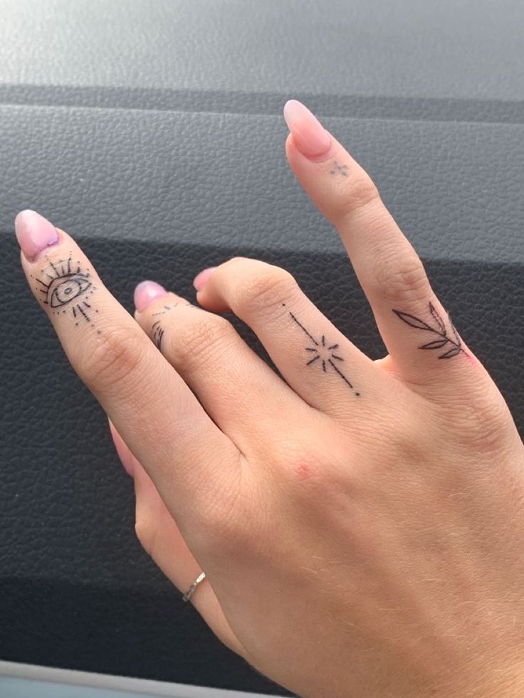 Mini Finger Tattoos
