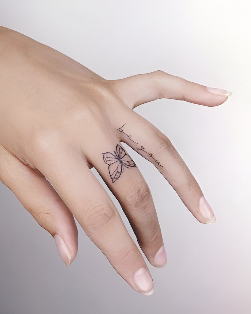 Mini Finger Tattoos