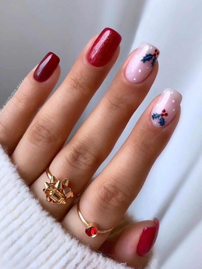 Mistletoe Nails