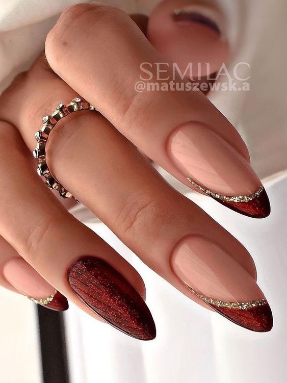 Moody Brown Vampy Nails