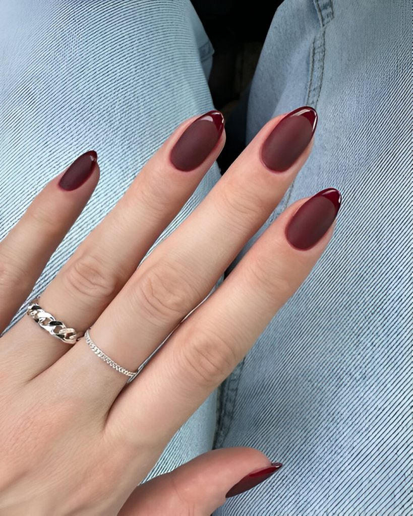 Moody Brown Vampy Nails