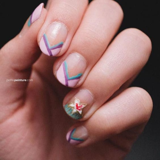 Mulan Disney Princess Nails