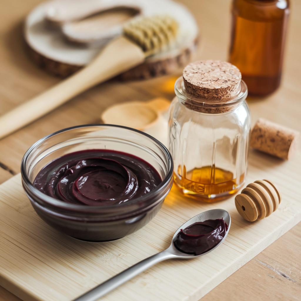 Mulberry and Honey Face Mask for Glowing Skin
