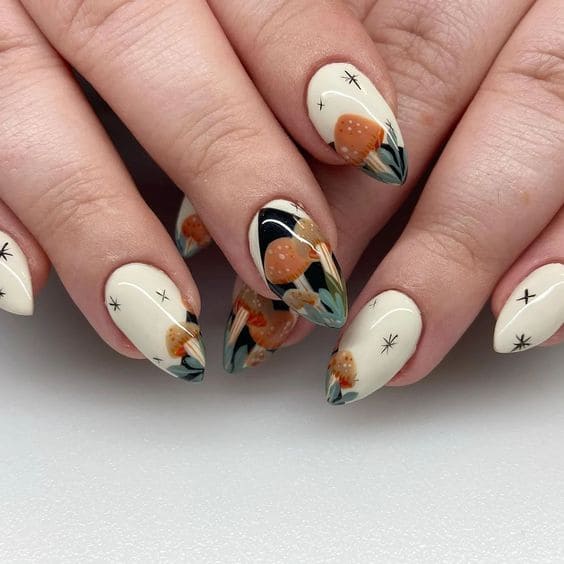 Mushroom Nail Art1