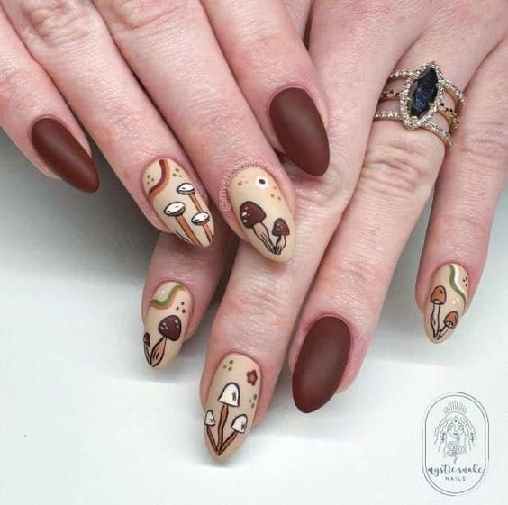 Mushroom Nail Art