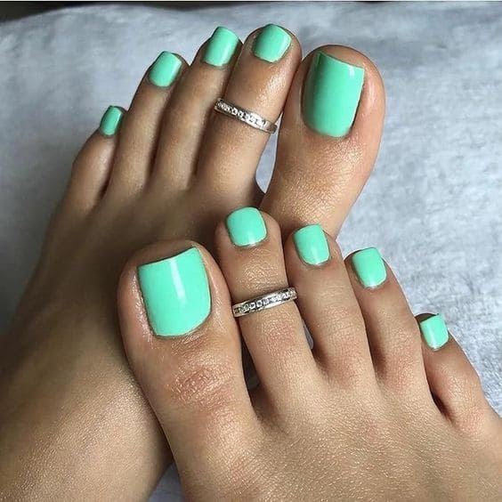 Neon Toe Nails