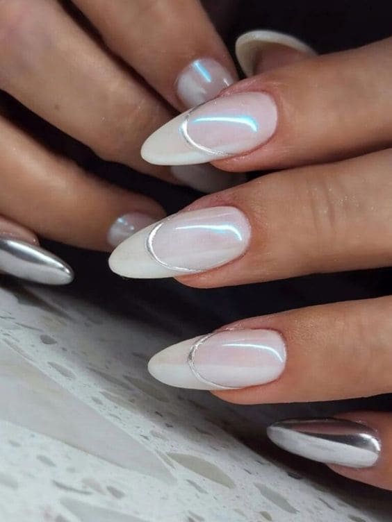 Neutral French Manicure