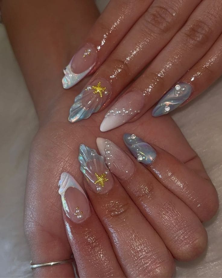 Ocean Theme Nails3