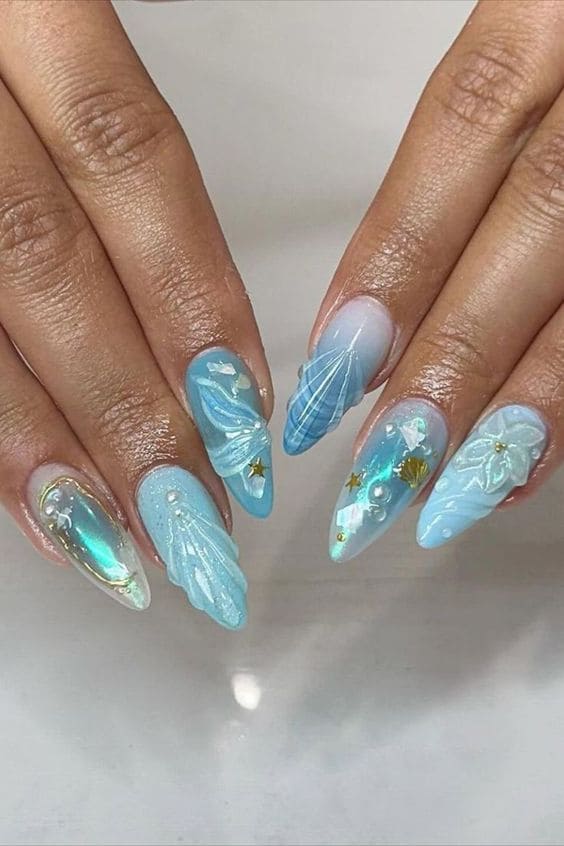 Ocean Theme Nails5