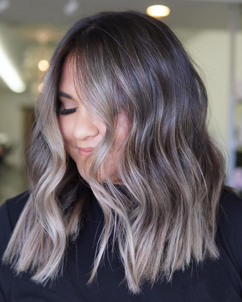 Ombre Ash Brown Lob