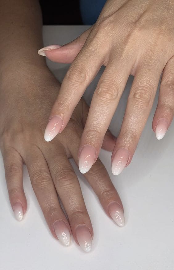 Ombre Nude Summer Nails