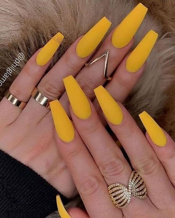 One-Tone Matte Fall Manicure