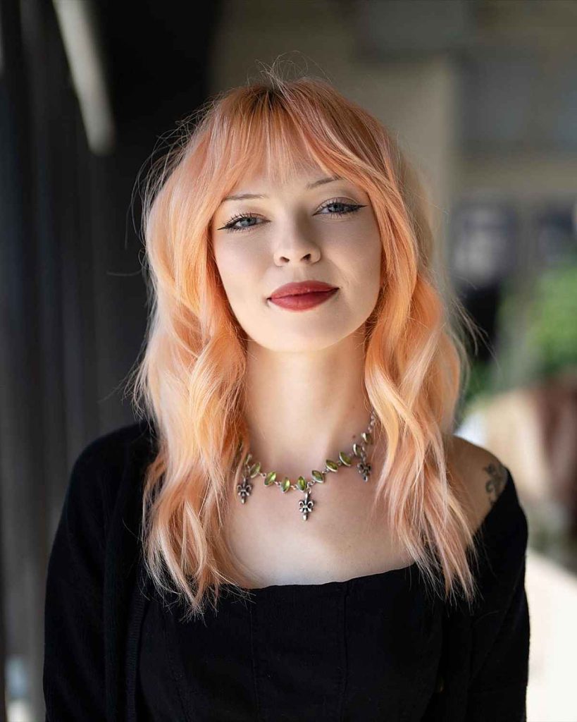 Orange Blonde Gradient Ombre