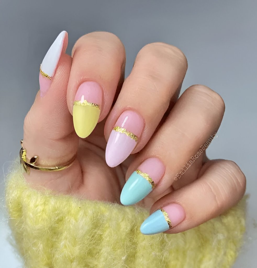Pastel January Nails