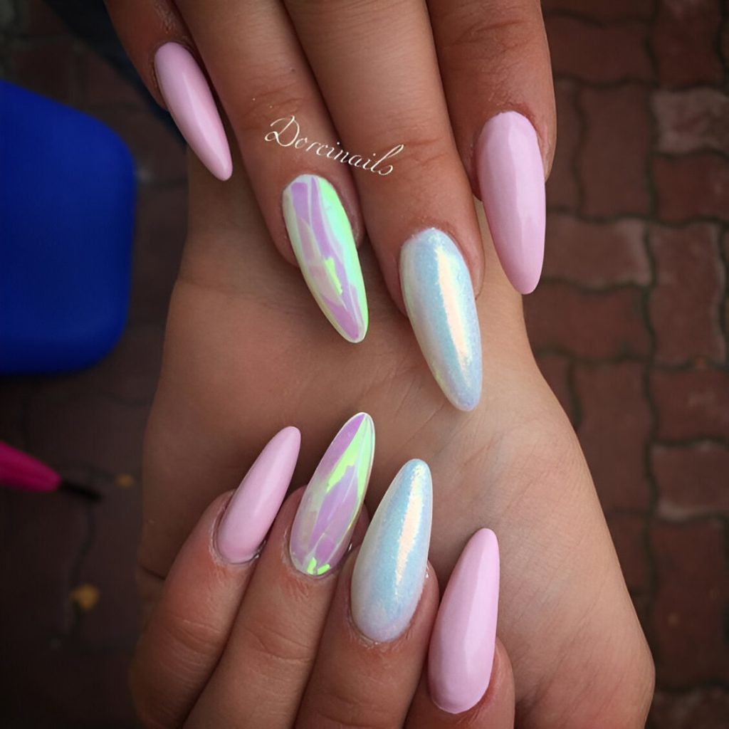 Pastel January Nails