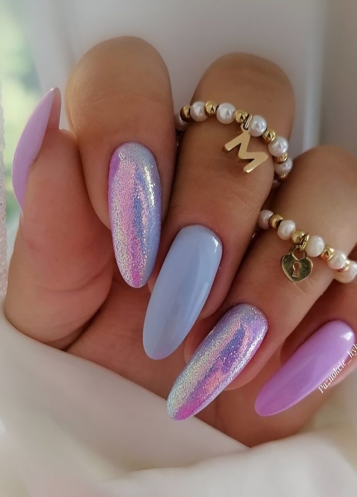 Pastel January Nails