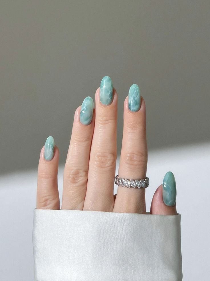 Pastel Marble Nails3