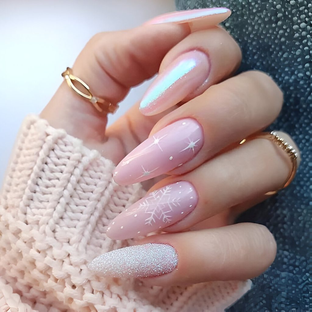 Pastel New Year's Eve Nails