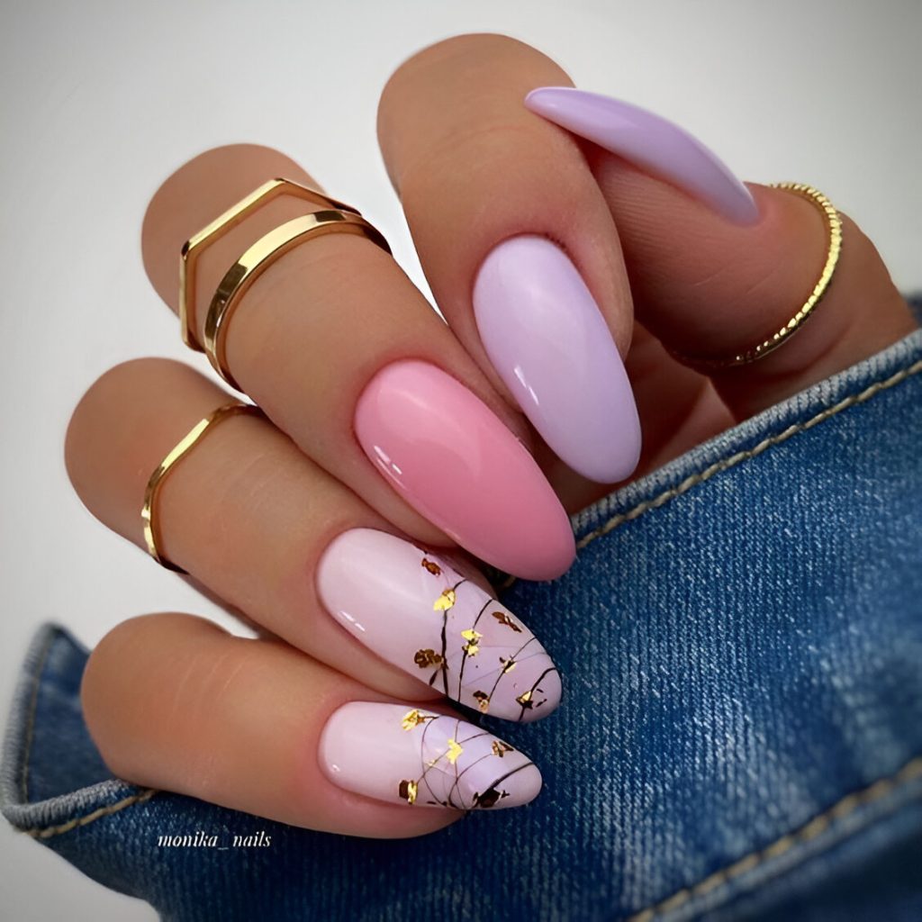 Pastel New Year's Eve Nails
