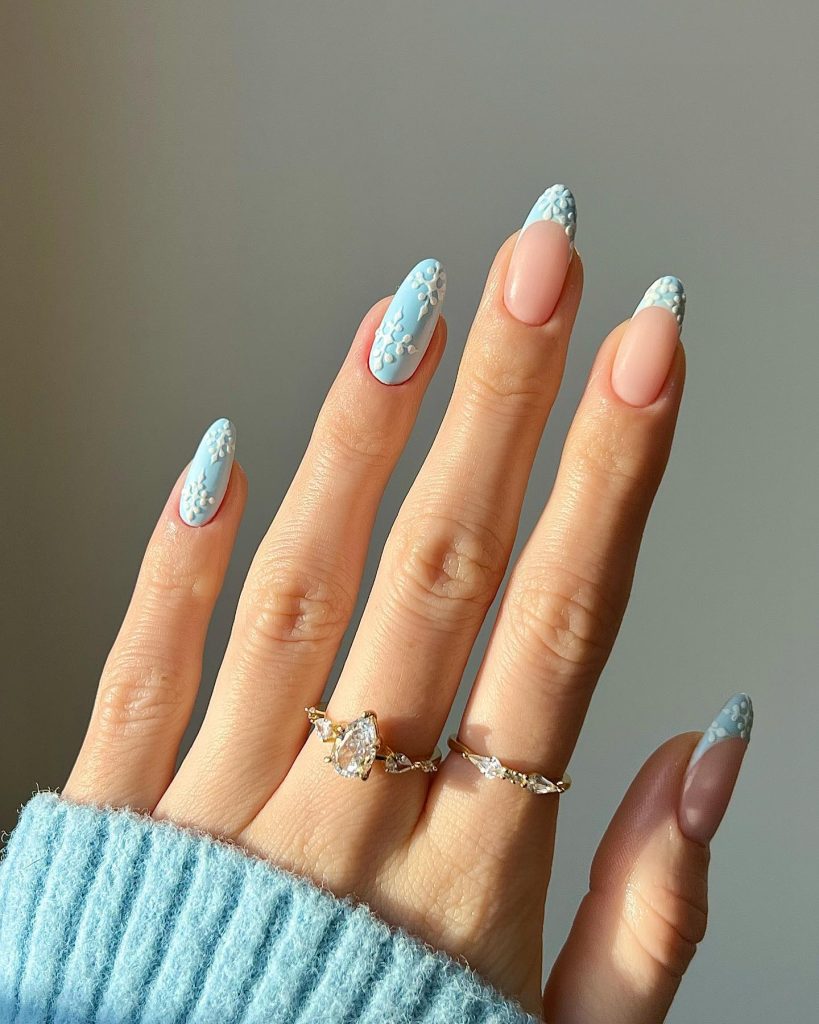 Pastel Winter Nails