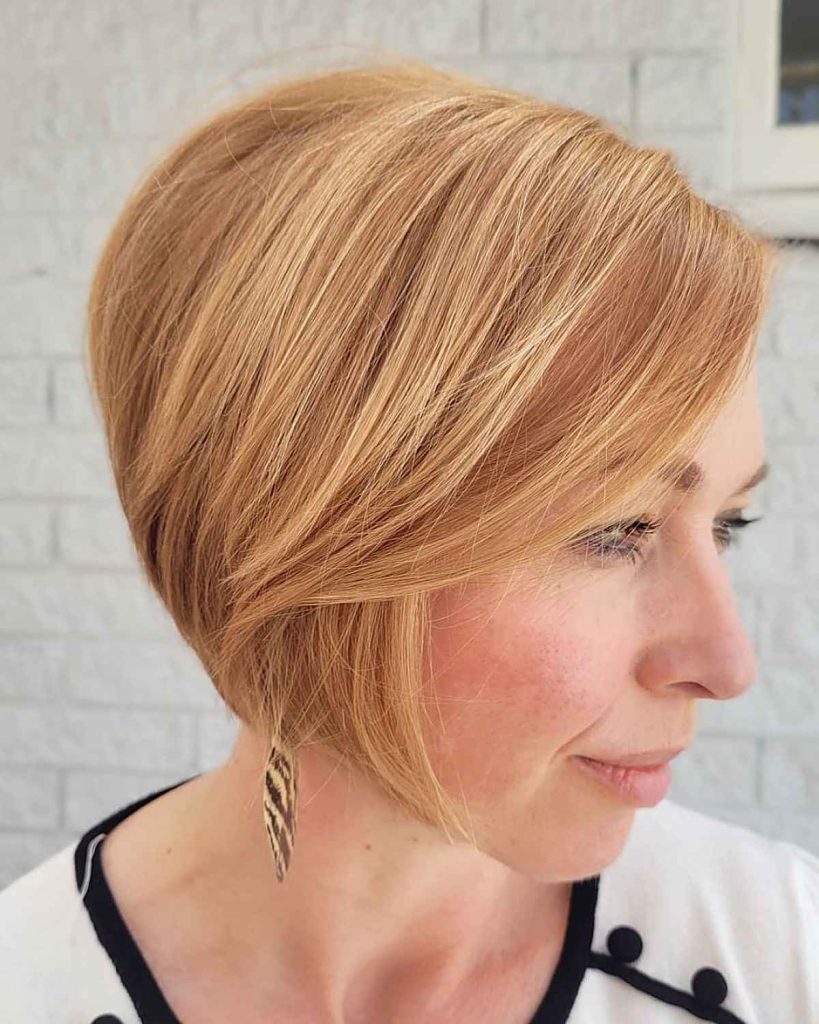 Peach Sleek Bob