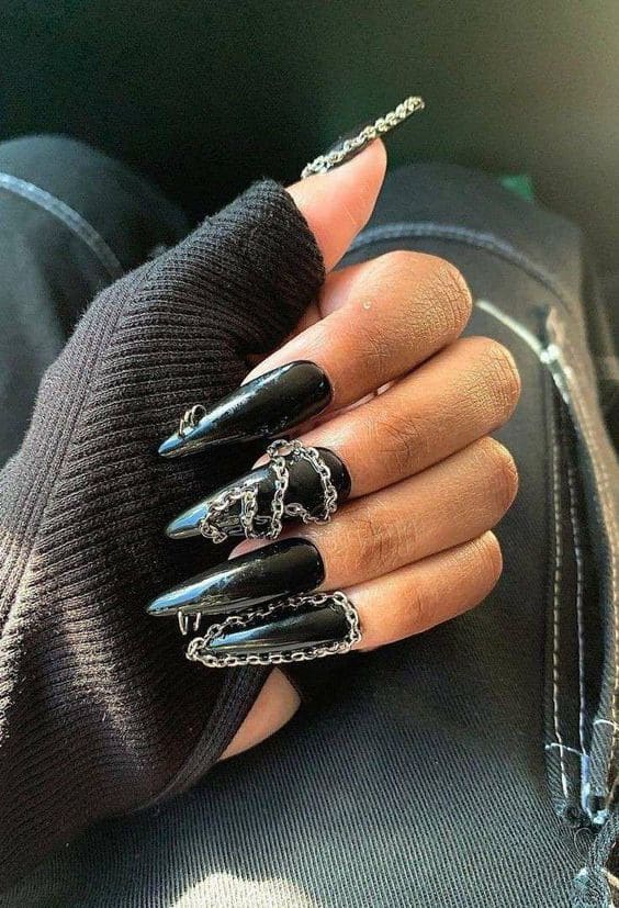 Piercing Long Stiletto Nails