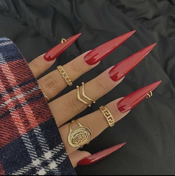 Piercing Long Stiletto Nails