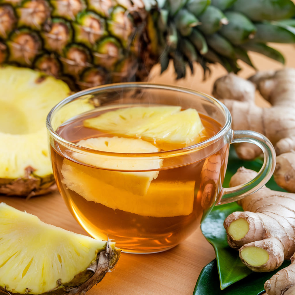 Pineapple Ginger Detox Tea
