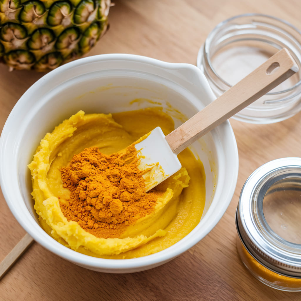 Pineapple and Turmeric Acne-Fighting Mask