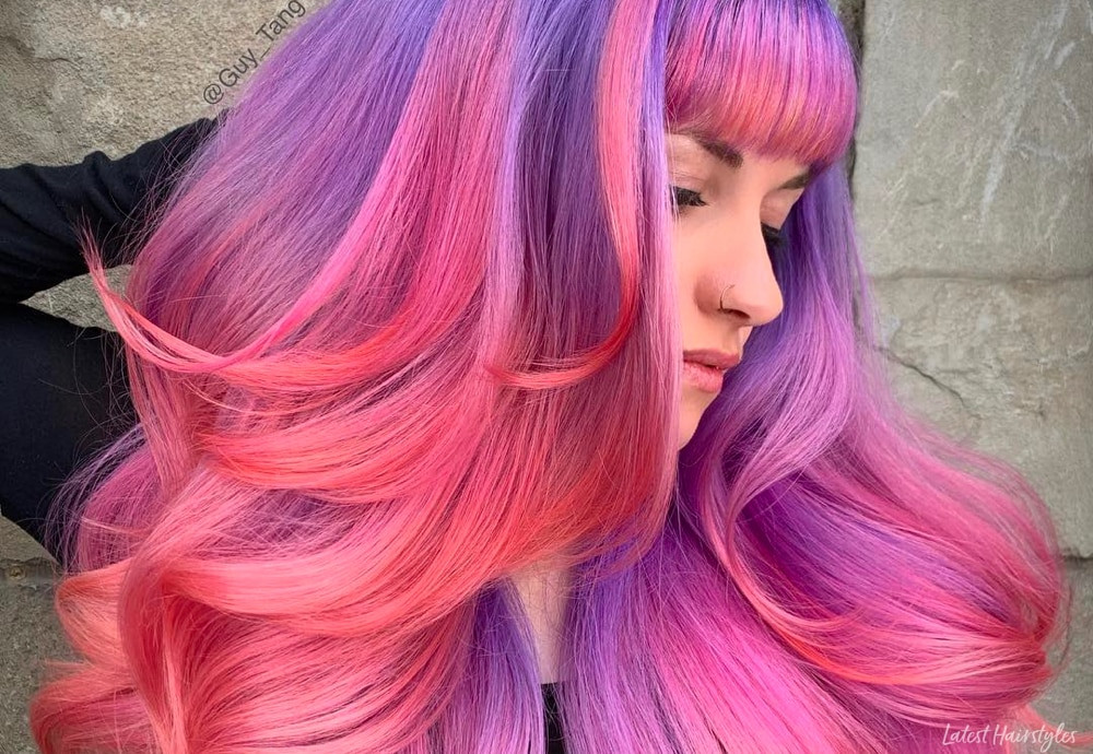Pink And Purple Curls