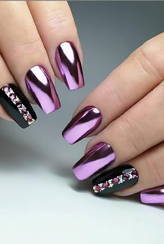 Pink Chrome Nails