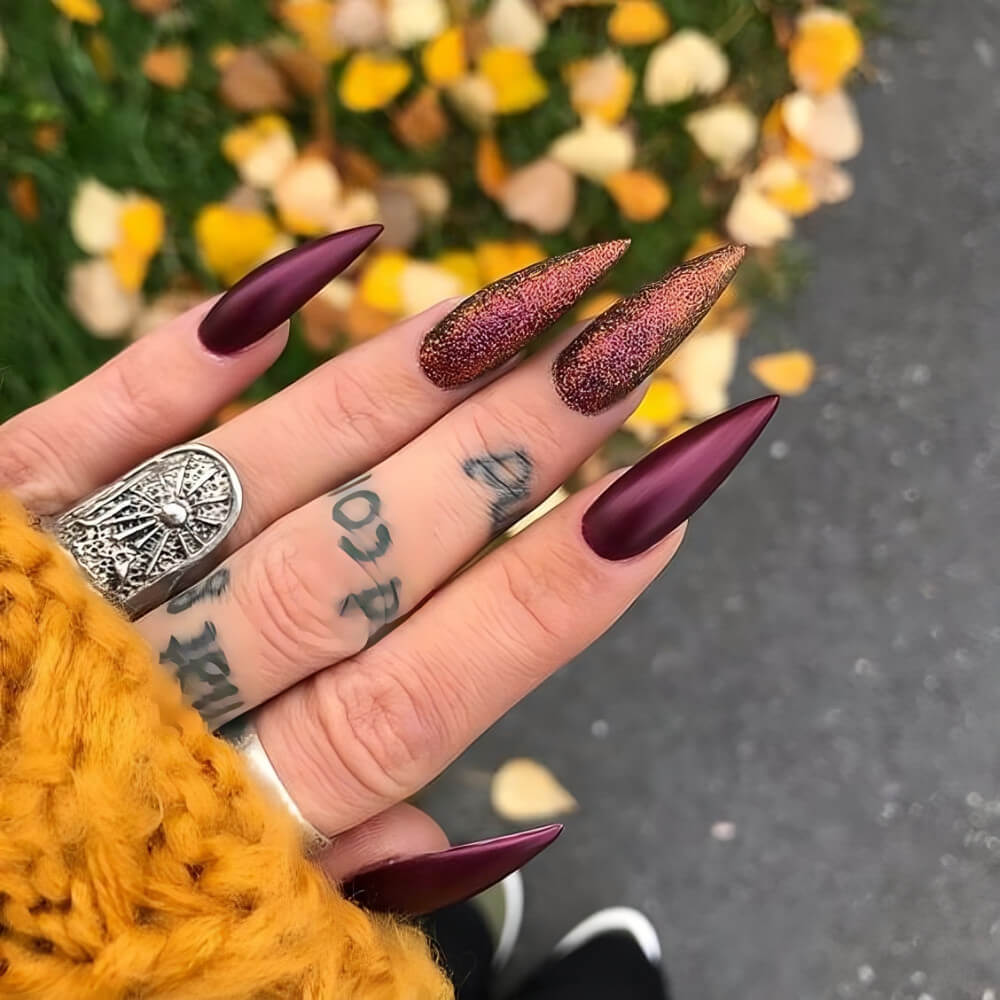 Pink Chrome Nails