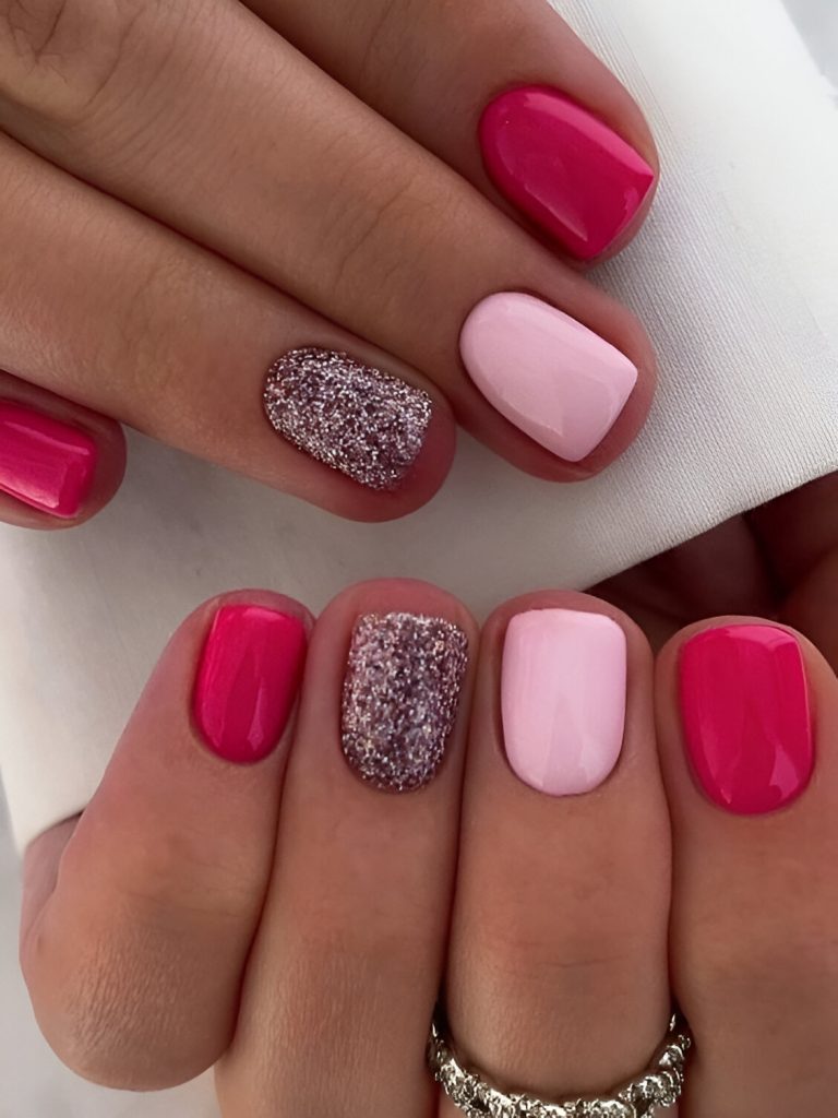 Pink February Nail Ideas