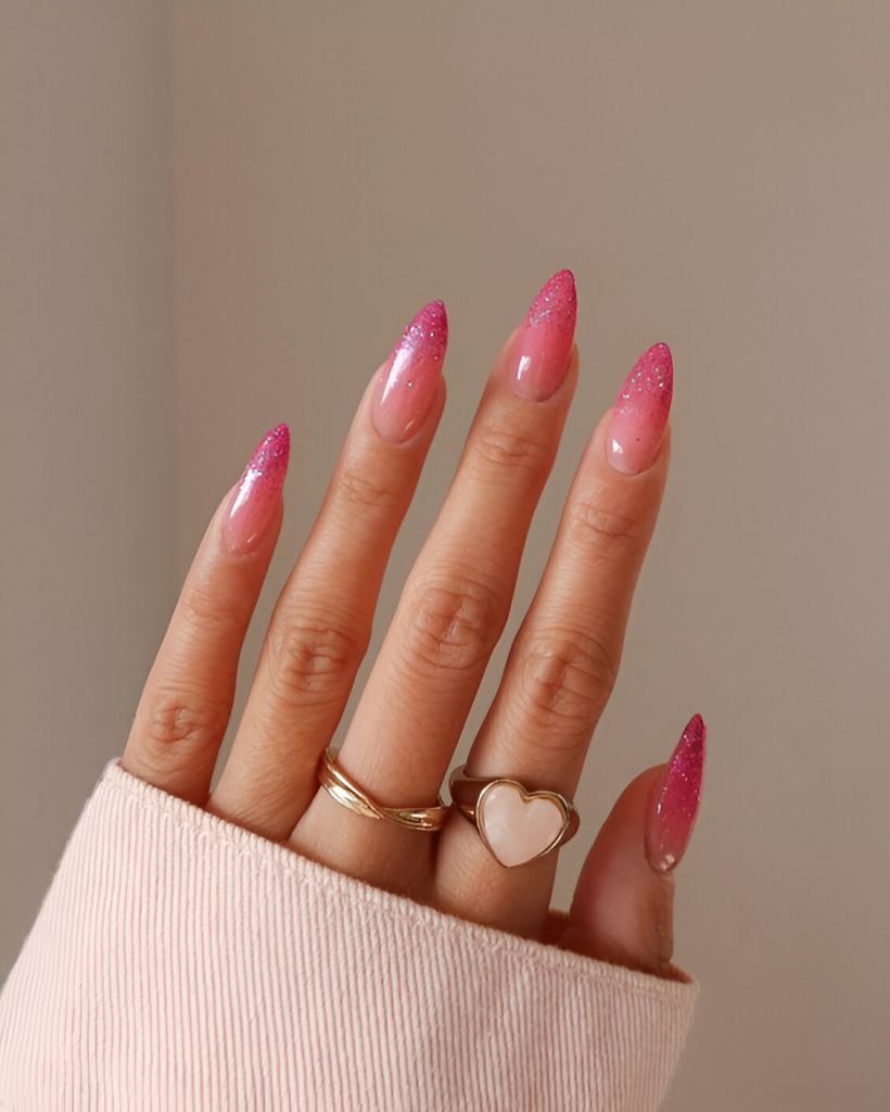 Pink Valentine's Day Nails