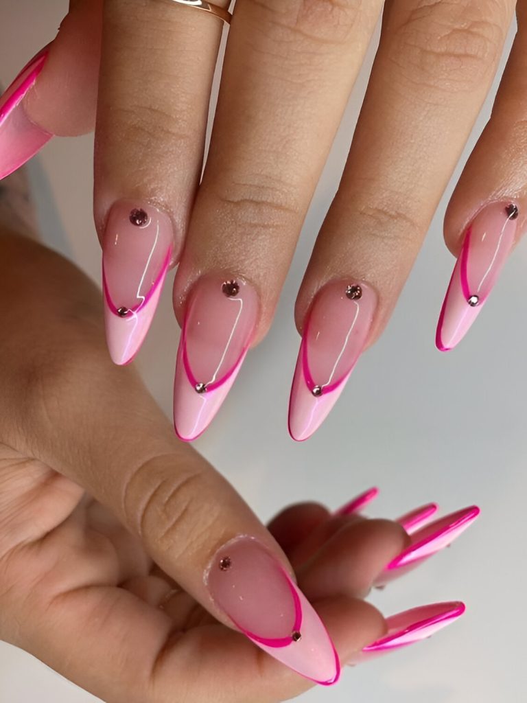 Pink Valentine's Day Nails