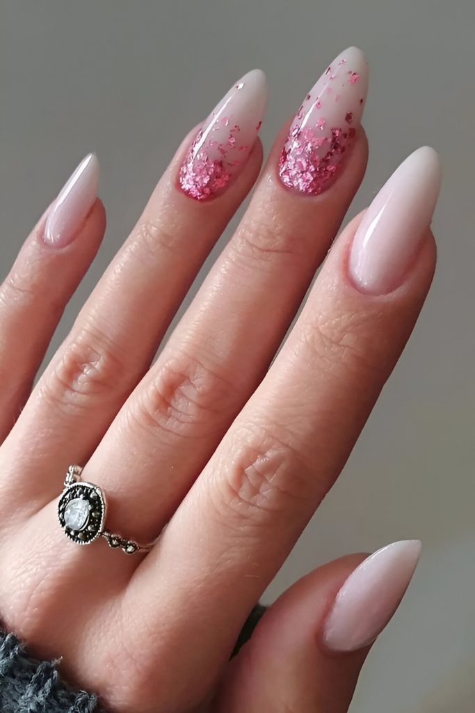Pink Valentine's Day Nails
