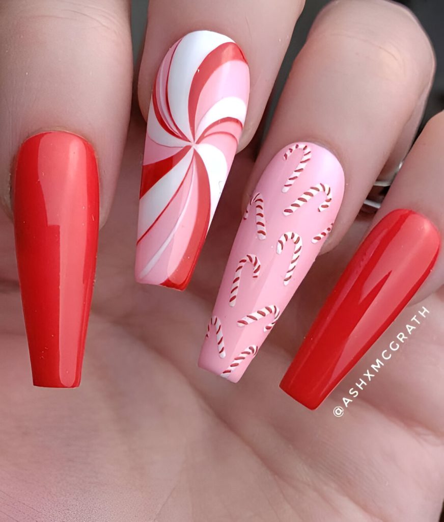 Pink Winter Manicures