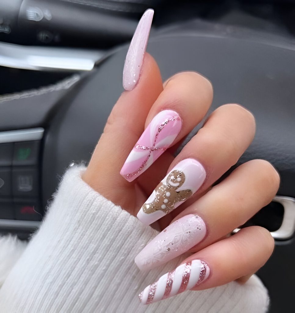 Pink Winter Manicures