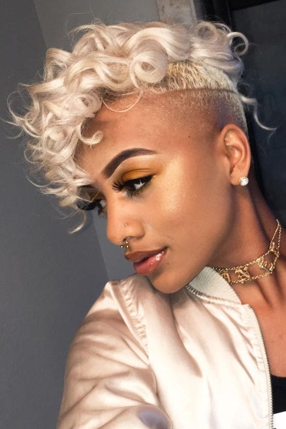 Pixie Cut for Curly Blonde Hairstyles