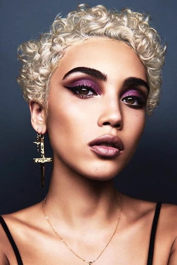 Pixie Cut for Curly Blonde Hairstyles