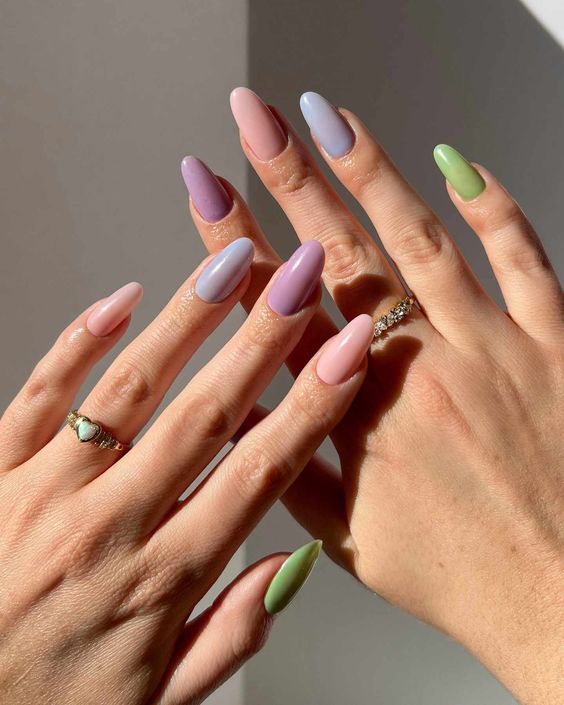 Plain Pastel Nail Ideas2