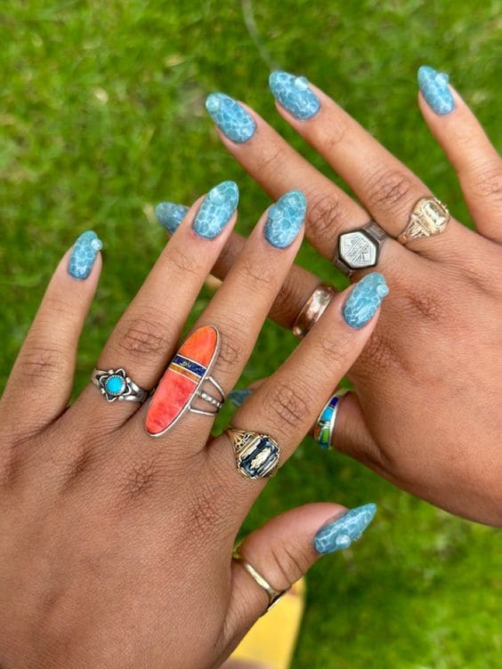 Pool Water Nail Art