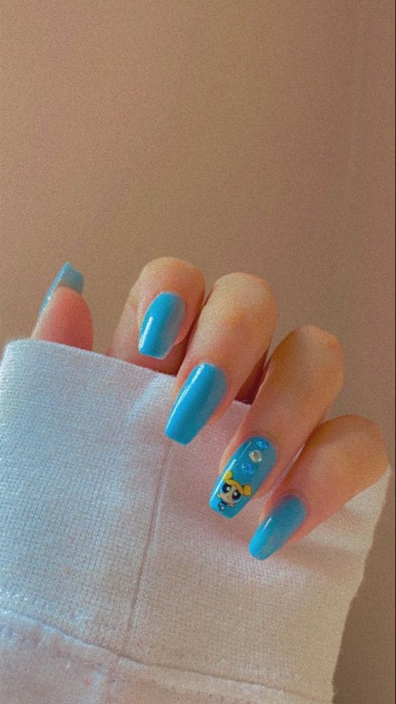 Powerpuff Girl Nails