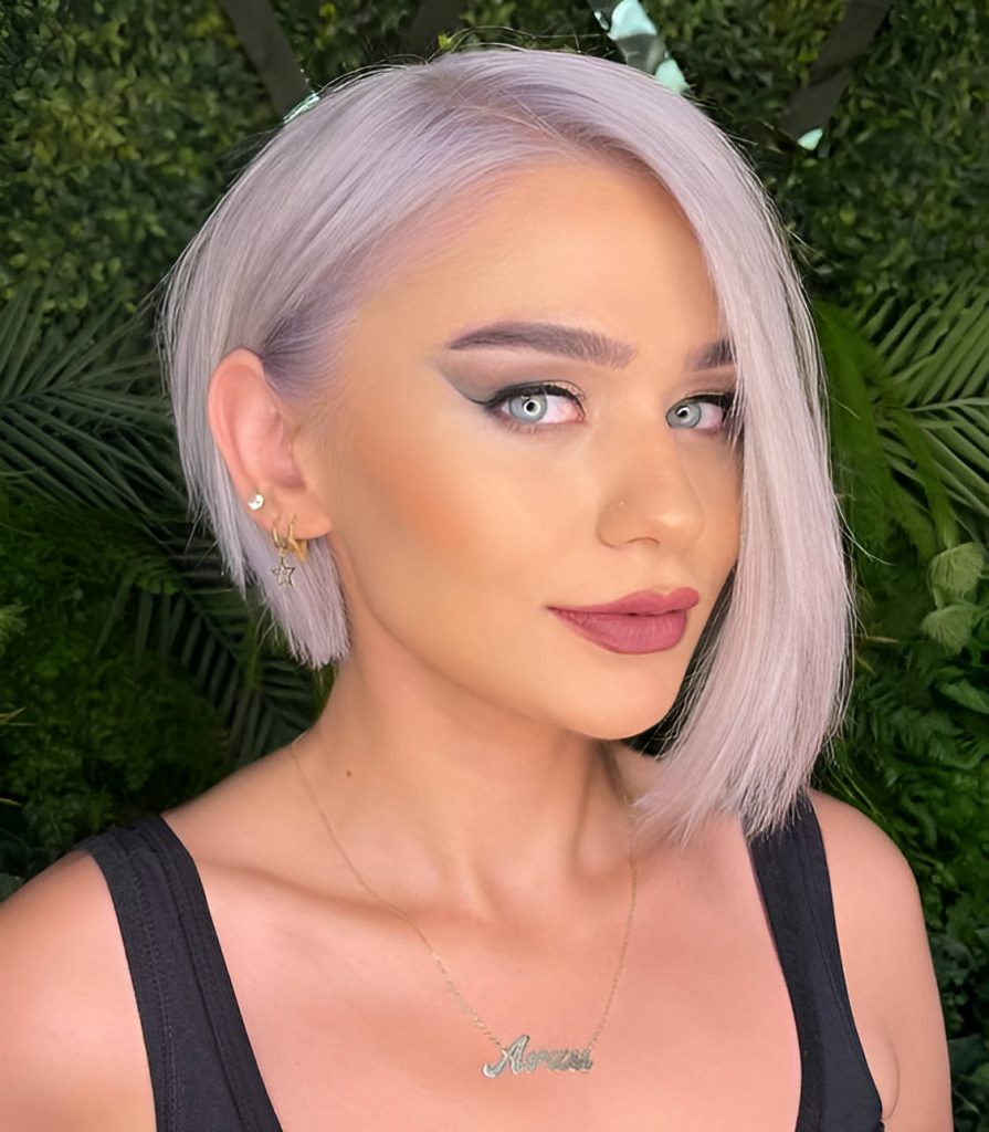 Purple Pastel A-Line Bob