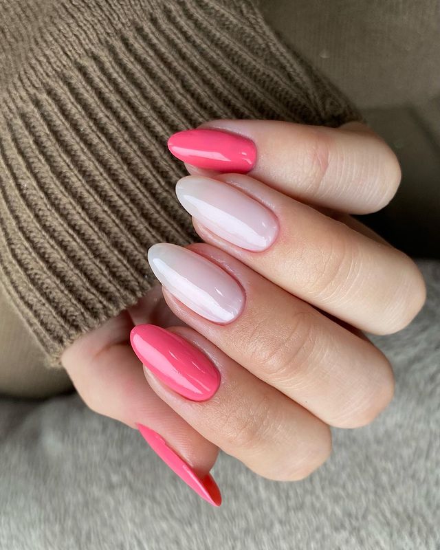 Red And White Nails