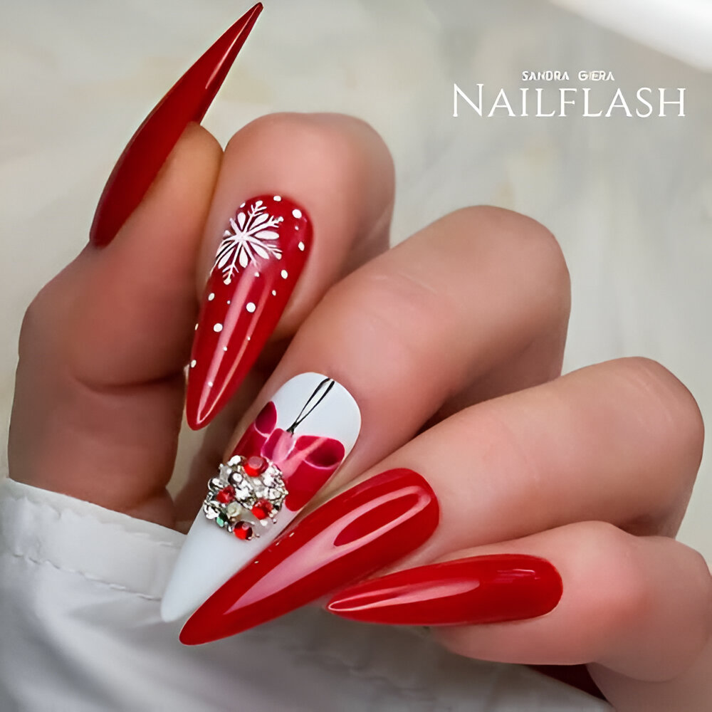 Red Christmas Nails