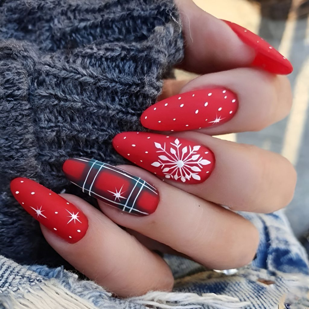 Red Christmas Nails